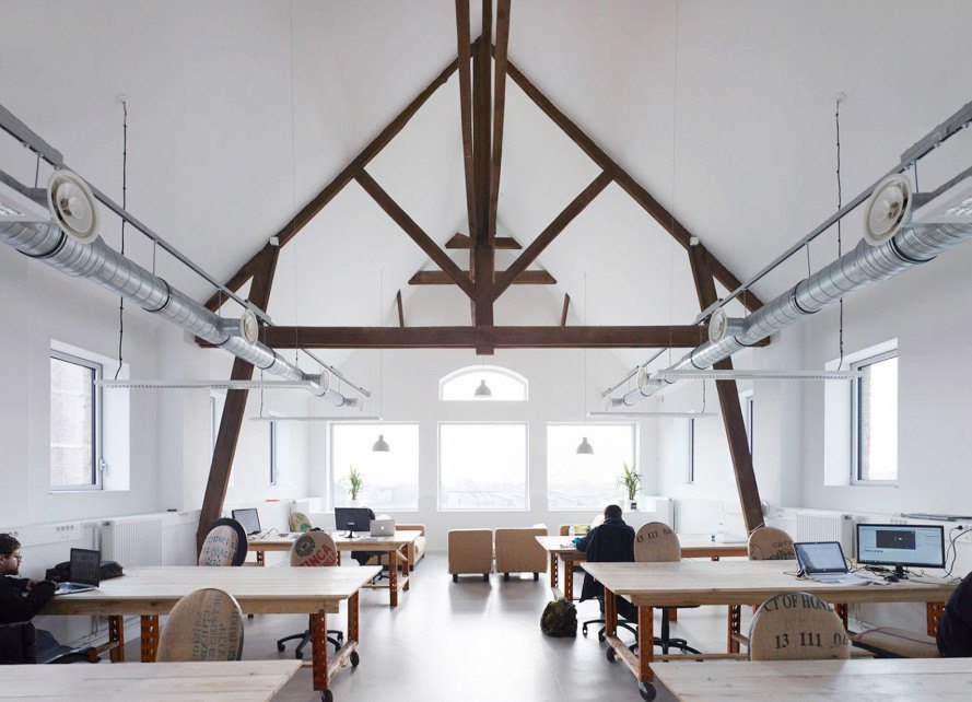CAAU, Rigot Stalars, French architects, green renovation, wooden structure, nursery, office building, green extension, green architecture, natural lighting, recycled materials