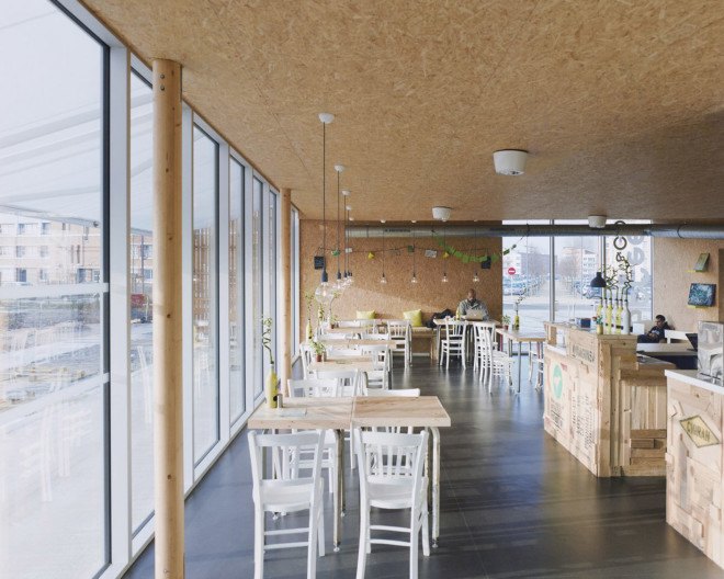 CAAU, Rigot Stalars, French architects, green renovation, wooden structure, nursery, office building, green extension, green architecture, natural lighting, recycled materials