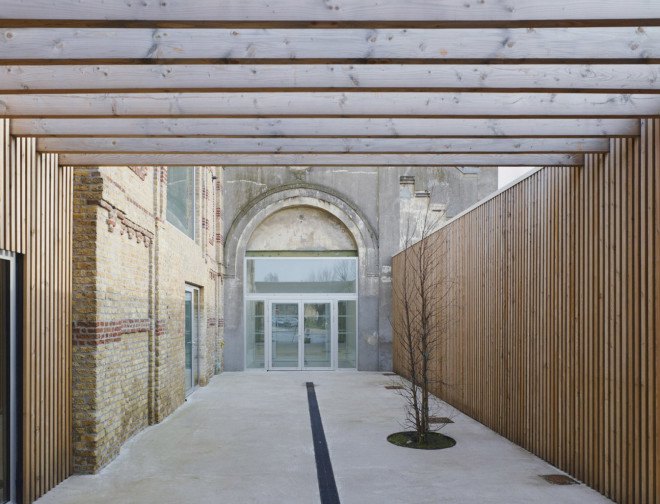 CAAU, Rigot Stalars, French architects, green renovation, wooden structure, nursery, office building, green extension, green architecture, natural lighting, recycled materials