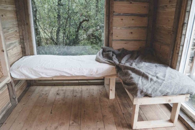 Aurora Cabin, recycled materials, reader submitted content, cabin, tiny cabin, solar power, architecture student project, design build project,