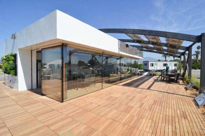 Solar Decathlon, Solar Decathlon 2015, STILE, West Virginia University, University of Roma Tor Vergata, U.S. Department of Energy, Sustainable Technologies Integrated in a Learning Experience, West Virginia University Solar Decathlon, solar power, solar energy, LEDs, home automation, passive cooling, shipping containers