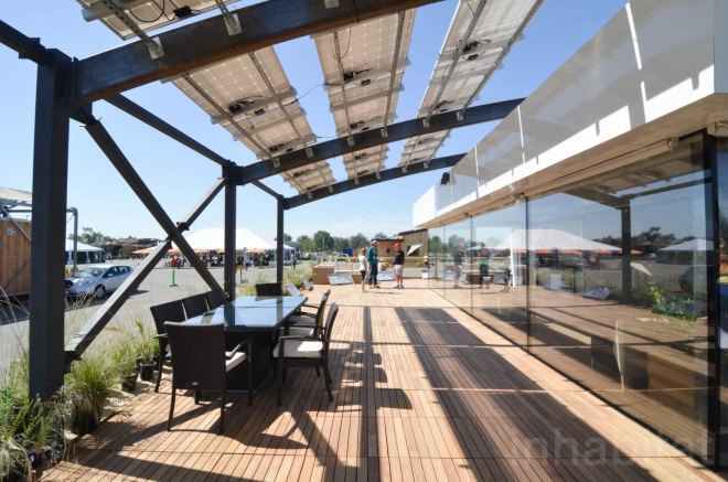 Solar Decathlon, Solar Decathlon 2015, STILE, West Virginia University, University of Roma Tor Vergata, U.S. Department of Energy, Sustainable Technologies Integrated in a Learning Experience, West Virginia University Solar Decathlon, solar power, solar energy, LEDs, home automation, passive cooling, shipping containers