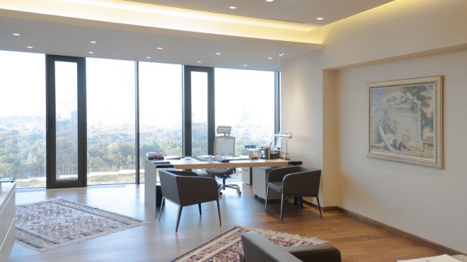 AVCI Architects, SUMMA, office building, green office, green renovation, facade design, green facade, LED lights, open plan layout, Istanbul, Turkey, natural ventilation, aluminium