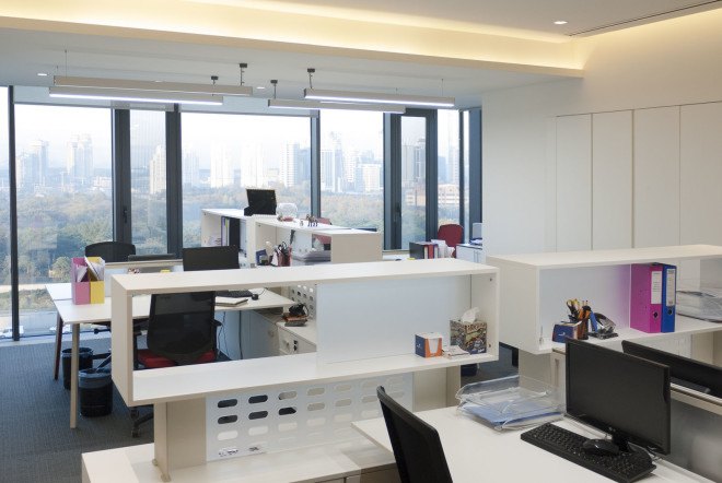 AVCI Architects, SUMMA, office building, green office, green renovation, facade design, green facade, LED lights, open plan layout, Istanbul, Turkey, natural ventilation, aluminium