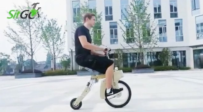 SitGo, SitGo bicycle, electric bicycle, ebike, electric bike, SitGo foldable bike, foldable bike, charging electric bike, green transportation, bicycles, bikes, reader submission, kickstarter