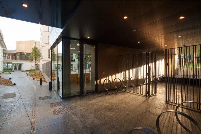 Vib Architecture, green renovation, Paris, student housing, green architecture, courtyard, garden, common spaces, public spaces, nursery, aluminium