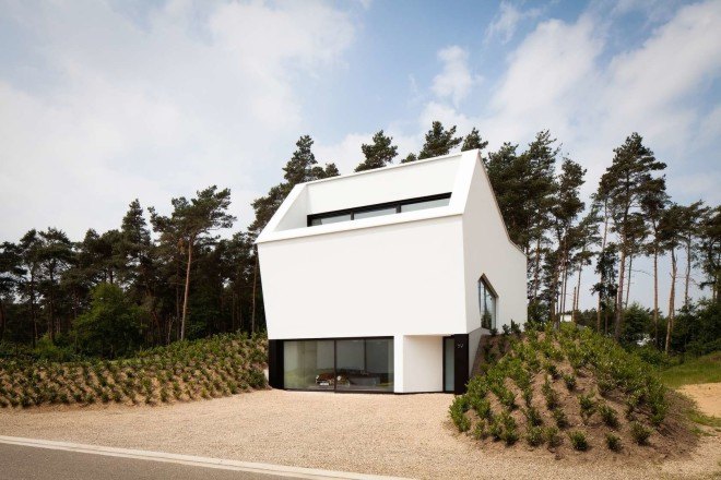 Studio 59, Folding House, small houses, architecture, belgium design, belgium home design, Valerie Van de Put, interior design, doorless houses, green design, belgium interior design, asymmetric design, asymmetrical homes