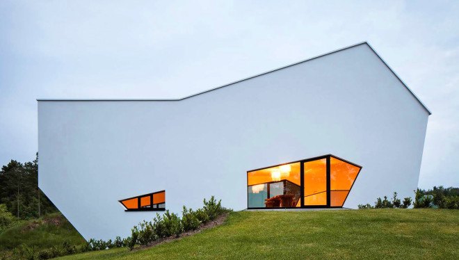 Studio 59, Folding House, belgium folding house, belgium home design, Valerie Van de Put, interior design, doorless houses, green design, belgium interior design, asymmetric design, asymmetrical homes, valerie van der put Folding House, Studio 59 Folding House