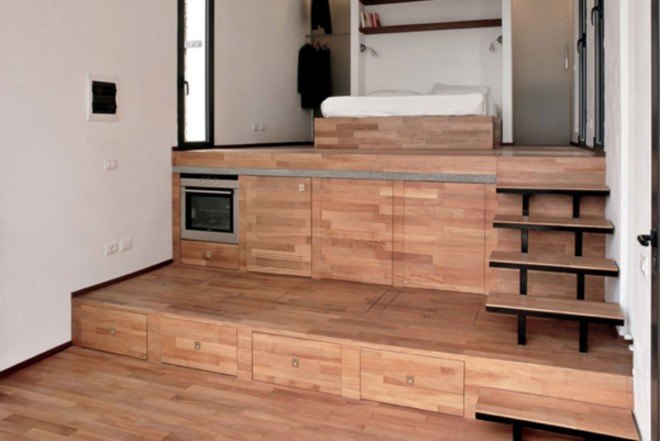 Studioata, tiny home in Turin, mountain homes, architecture, italian tiny homes, italian architecture, italian tiny home, tiny home movement, compact spaces, space saving ideas, space saving design, compact home design, turin home design, green design, sustainable design, minimalist design, minimalist homes