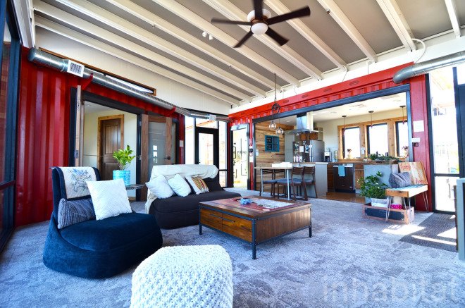 The Nest Home, Missouri University, Solar Decathlon, solar design, solar power, photovoltaics, net-zero house, shipping containers, shipping pallets, reused materials, reclaimed meterials, green architecture, affordable housing, green lighting, greywater reuse
