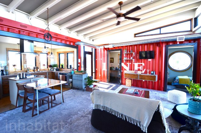 The Nest Home, Missouri University, Solar Decathlon, solar design, solar power, photovoltaics, net-zero house, shipping containers, shipping pallets, reused materials, reclaimed meterials, green architecture, affordable housing, green lighting, greywater reuse