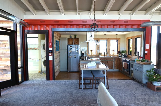 The Nest Home, Missouri University, Solar Decathlon, solar design, solar power, photovoltaics, net-zero house, shipping containers, shipping pallets, reused materials, reclaimed meterials, green architecture, affordable housing, green lighting, greywater reuse