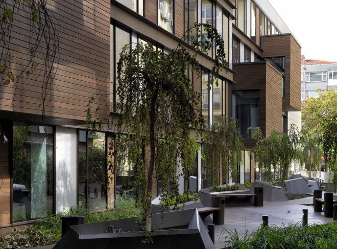 Rönesans Mecidiyeköy Office, MuuM Architects, office building, sustainable features, green architecture, Instanbul, Turkey, modular facade, rainwater collection, natural ventilation