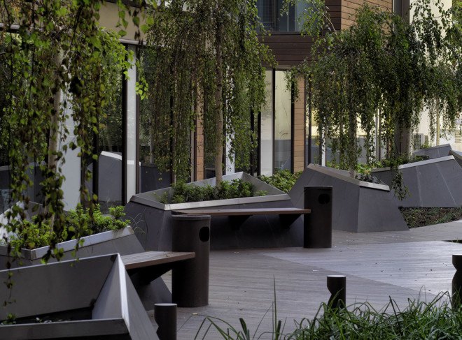 Rönesans Mecidiyeköy Office, MuuM Architects, office building, sustainable features, green architecture, Instanbul, Turkey, modular facade, rainwater collection, natural ventilation