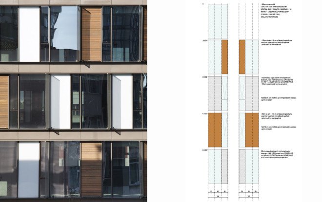 Rönesans Mecidiyeköy Office, MuuM Architects, office building, sustainable features, green architecture, Instanbul, Turkey, modular facade, rainwater collection, natural ventilation