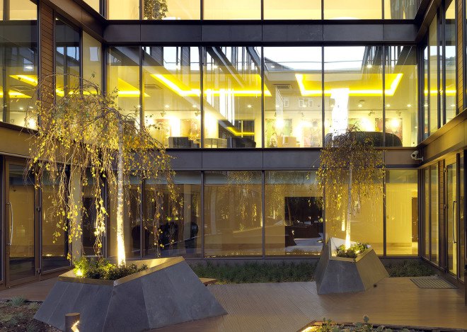 Rönesans Mecidiyeköy Office, MuuM Architects, office building, sustainable features, green architecture, Instanbul, Turkey, modular facade, rainwater collection, natural ventilation