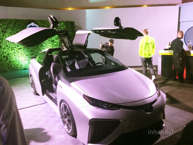 Toyota, Toyota Mirai, Back to the Future, Delorean, fuel cell vehicle, hydrogen, hydrogen fuel cell vehicle, green car, electric car, green transportation, mirai, christopher llloyd, michael j fox