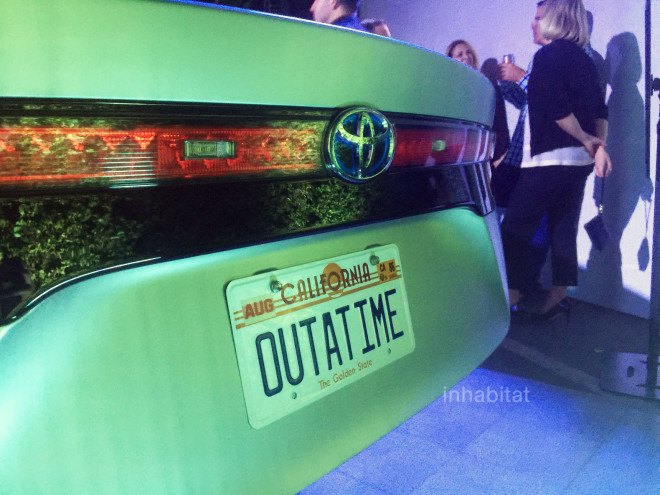 Toyota, Toyota Mirai, Back to the Future, Delorean, fuel cell vehicle, hydrogen, hydrogen fuel cell vehicle, green car, electric car, green transportation, mirai, christopher llloyd, michael j fox