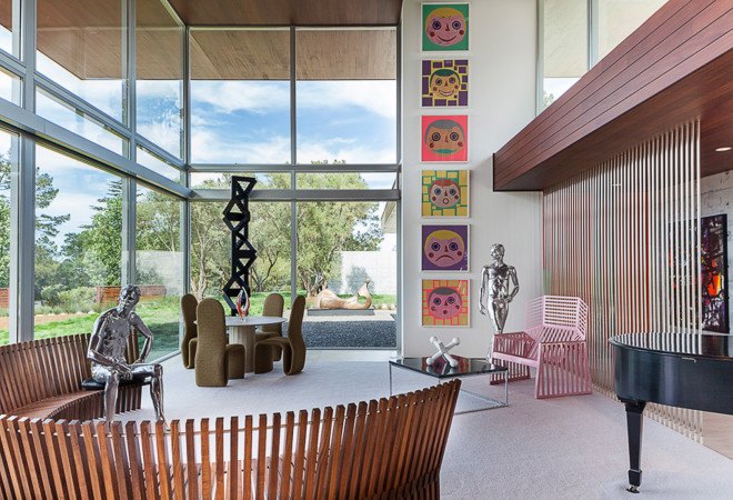 Vidalakis Residence, Swatt Miers Architects, swimming pool, natural materials, residential architecture, natural light, wooden frames, natural ventilation, green envelope, double-height spaces, daylit spaces