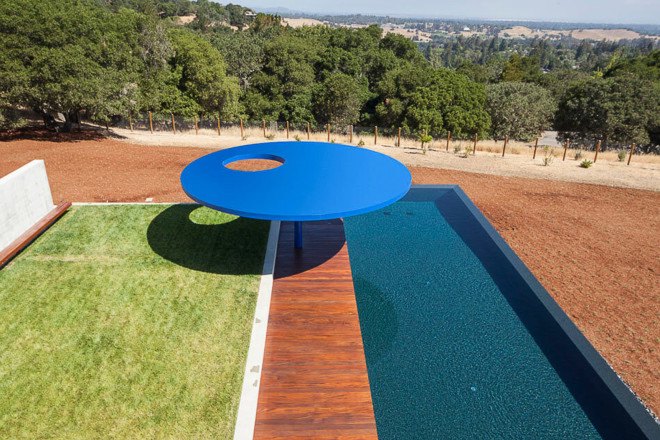Vidalakis Residence, Swatt Miers Architects, swimming pool, natural materials, residential architecture, natural light, wooden frames, natural ventilation, green envelope, double-height spaces, daylit spaces