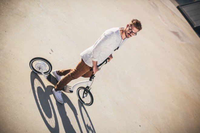 FlyKly Smart Ped electric kick bike, FlyKly, Smart Ped, kick scooter, kick bike, green transportation, green transportation, green commute, escooter, e kick bike, electric kick bike, reader submission