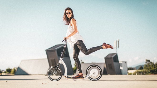 FlyKly Smart Ped electric kick bike, FlyKly, Smart Ped, kick scooter, kick bike, green transportation, green transportation, green commute, escooter, e kick bike, electric kick bike, reader submission