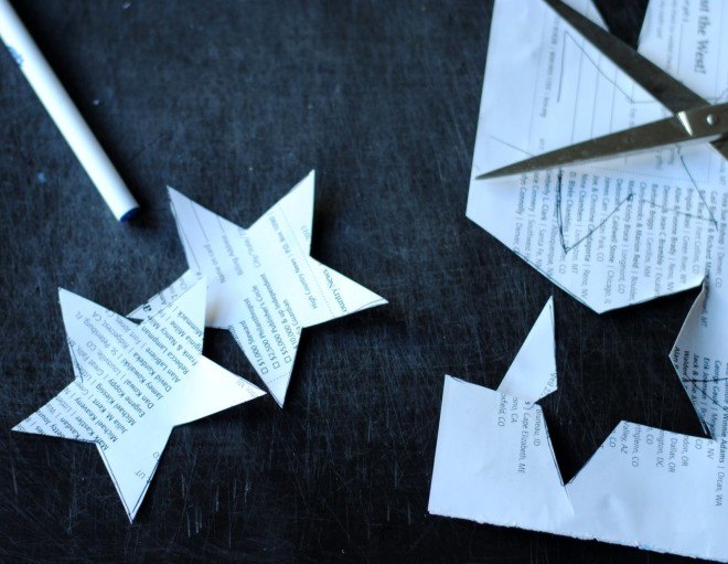 craft, DIY, how-to, paper, recycled, eco, Christmas, holiday, decor, decoration, paper