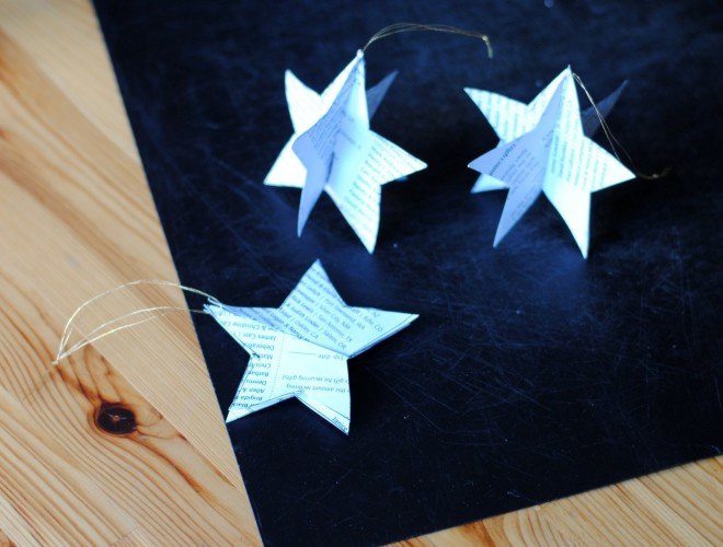 craft, DIY, how-to, paper, recycled, eco, Christmas, holiday, decor, decoration, paper