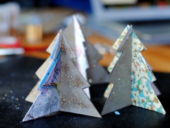 craft, DIY, how-to, paper, recycled, eco, Christmas, holiday, decor, decoration, paper