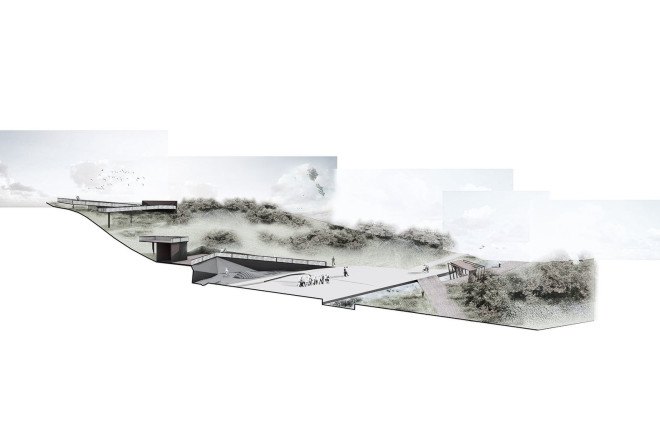 Salon Architects, Keeping the Valley Alive, Beylikdüzü, Istanbul, Turkish architects, green master plan, pedestrian bridge, bicycle paths, pedestrian paths, observation decks