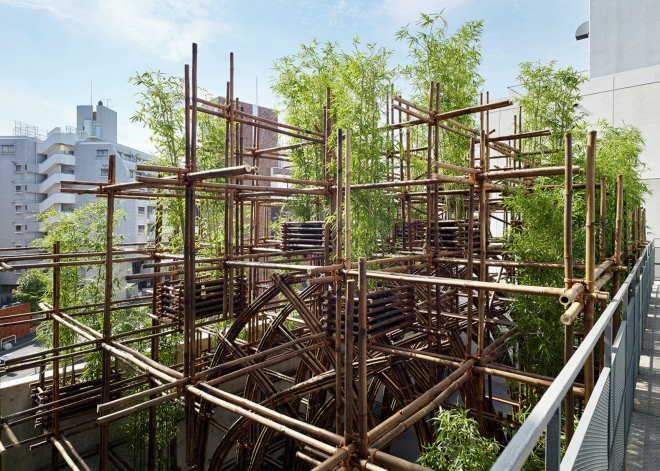 Vo Trong Nghia Architects, bamboo forest, bamboo, traditional techniques, Tokyo, temporary pavilion, pavilion, bamboo pavilion, green structure, Vietnam