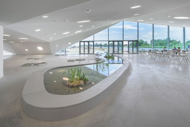Biesbosch, Studio Marco Vermeulen, Biesbosch Museum, Biesbosch Museum by Studio Marco Vermeulen, Noordwaard, museum design, green roof, renovation, Werkendam, pyramid architecture