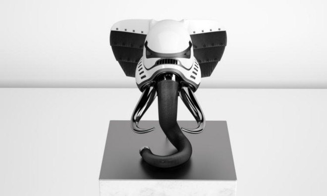 Blank William, star wars helmets for animals, star wars costumes, animal helmets, black metal helmets, star wars costumes, star wars design, art, star wars animales, star wars helmets, helmet design