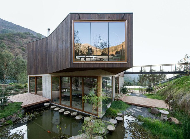 sustainable architecture, sustainable homes, sustainable building, Chile architecture, Chile residential homes, Chile nature reserve, Santiago summer homes, holiday homes, evaporative cooling, passive cooling, natural cooling, natural ventilation, landscape restoration, green homes
