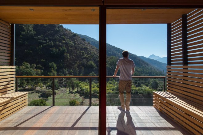 sustainable architecture, sustainable homes, sustainable building, Chile architecture, Chile residential homes, Chile nature reserve, Santiago summer homes, holiday homes, evaporative cooling, passive cooling, natural cooling, natural ventilation, landscape restoration, green homes