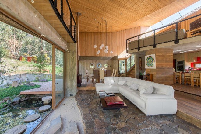 sustainable architecture, sustainable homes, sustainable building, Chile architecture, Chile residential homes, Chile nature reserve, Santiago summer homes, holiday homes, evaporative cooling, passive cooling, natural cooling, natural ventilation, landscape restoration, green homes