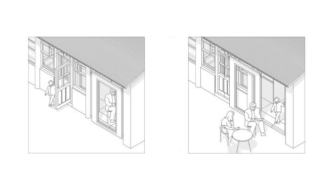 Plugin modular system, prefab architecture, prefab, The Dashilar Project, People's Architecture Office, green architecture, urban renewal, urban regeneration, prefab panels, China, Beijing