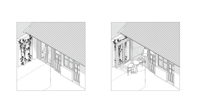 Plugin modular system, prefab architecture, prefab, The Dashilar Project, People's Architecture Office, green architecture, urban renewal, urban regeneration, prefab panels, China, Beijing