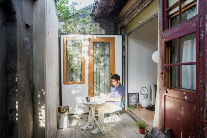 Plugin modular system, prefab architecture, prefab, The Dashilar Project, People's Architecture Office, green architecture, urban renewal, urban regeneration, prefab panels, China, Beijing