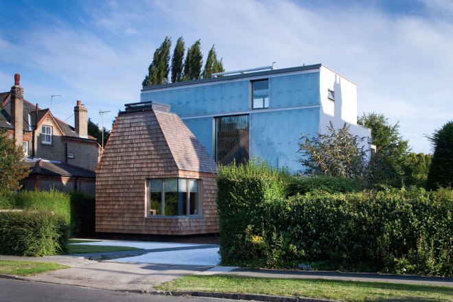 Passivhaus, Mole Architects, Cavendish Avenue house, Cavendish Avenue house by Mole Architects, solar heat gain, external sail shades, ground source heat pump, passive solar, passive solar home, energy efficient architecture, green architecture,