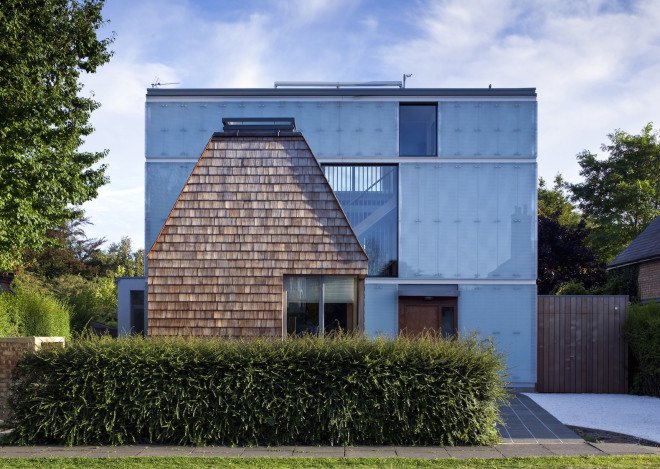 Passivhaus, Mole Architects, Cavendish Avenue house, Cavendish Avenue house by Mole Architects, solar heat gain, external sail shades, ground source heat pump, passive solar, passive solar home, energy efficient architecture, green architecture,