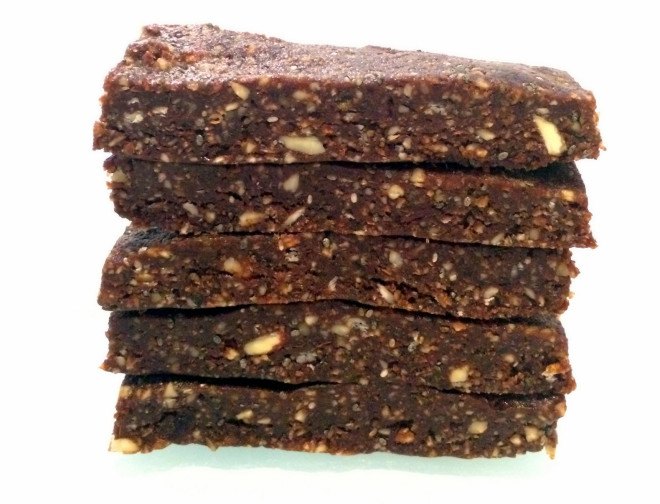 pecan chia seed bars, no-bake desserts, vegan desserts, gluten-free desserts, desserts without refined-sugar, sugar-free desserts, vegan holiday desserts, healthy desserts, paleo desserts, vegetarian desserts, naturally sweetened desserts, naturally-sweetened desserts
