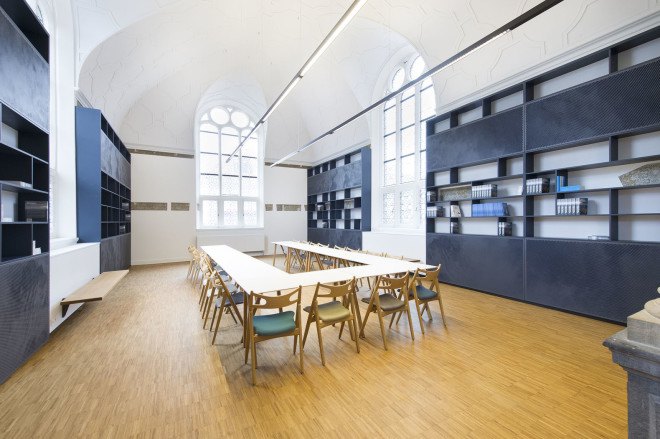 BK Architecten, TU Delft, green renovation, library renovation, ventilation system, acoustic performance, KREUK architectuur, Stephanie Gieles interieurontwerp, built-in furniture