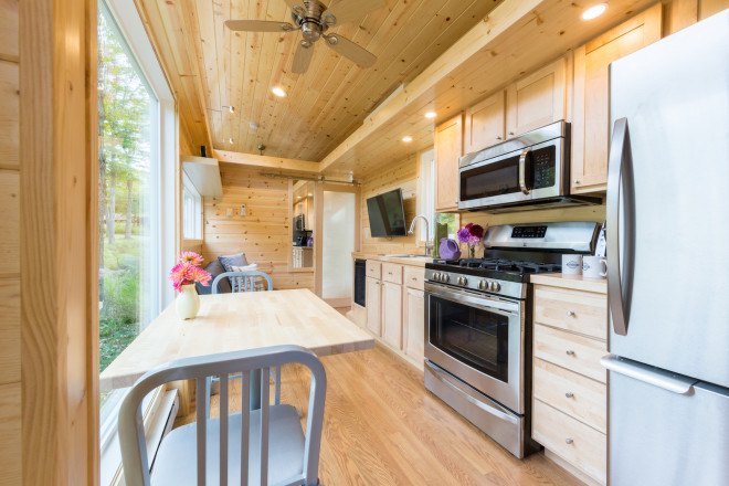 ESCAPE Traveler, ESCAPE Traveler XL, ESCAPE Homes, cedar lap siding, low e windows, composting toilet, solar power system, gray water system, rainwater collection system, tiny home, tiny home on wheels, portable tiny home,