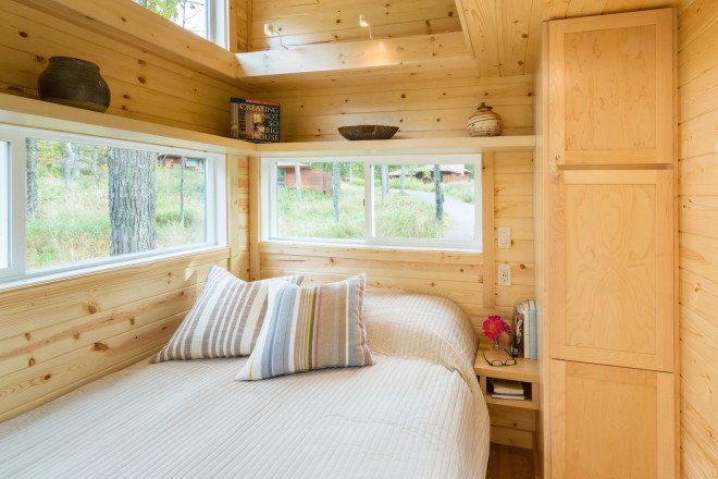 ESCAPE Traveler, ESCAPE Traveler XL, ESCAPE Homes, cedar lap siding, low e windows, composting toilet, solar power system, gray water system, rainwater collection system, tiny home, tiny home on wheels, portable tiny home,