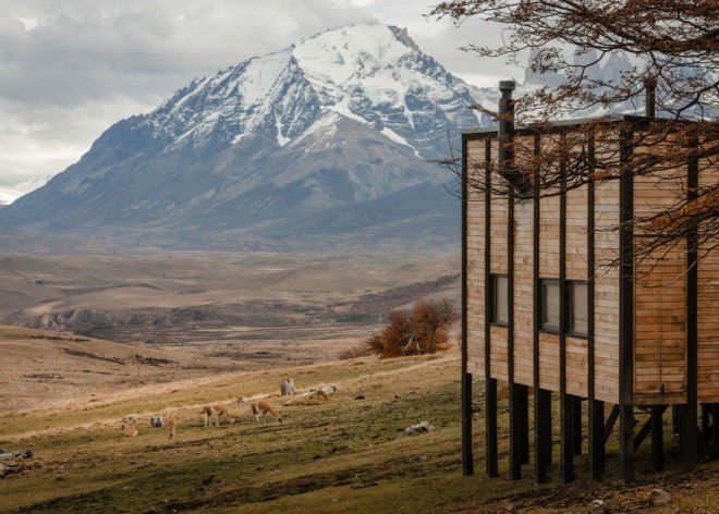 Felipe Assadi Architects, Awasi Hotel, Torres del Paine National Park, Patagonia hotels, timber hotels, timber cabins, Lake Sarmiento, Lake Sarmiento cabins, beech wood, wooden cabins, patagonia cabins, green design, wooden hotels, sustainable design