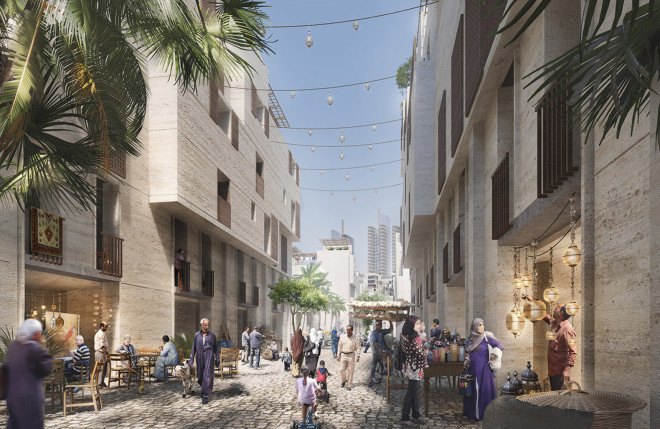Foster + Partners, Maspero Triangle District, Cairo, masterplan, green masterplan, green neighborhood, pedestrian-friendly neighborhood, Maspero Triangle District, urban regeneration, Egypt