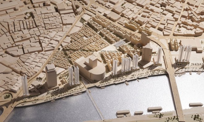 Foster + Partners, Maspero Triangle District, Cairo, masterplan, green masterplan, green neighborhood, pedestrian-friendly neighborhood, Maspero Triangle District, urban regeneration, Egypt