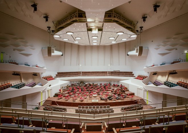 great amber concert hall, liepaja concert hall, latvia concert hall, volleyer giencke, liepaja symphony orchestra, concert hall, daylighting, latvia cultural district