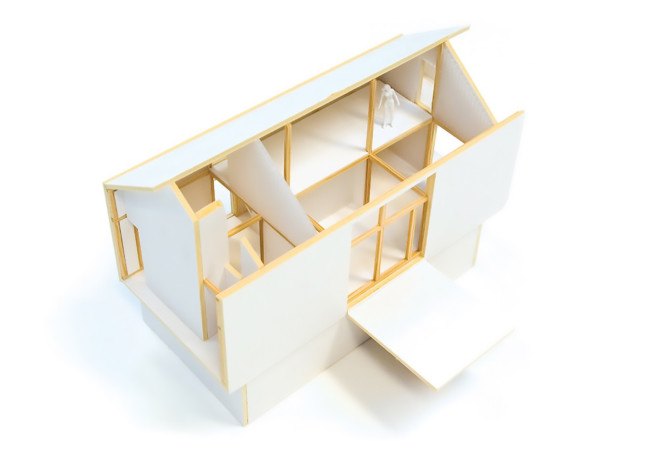 Gunnar Bloch Røsand, Gunnar’s House, timber cabin, pine cabin, cabin, Os i Østerdalen, Huus og Heim Arkitektur, Gunnar’s House by Huus og Heim Arkitektur, double-height room, double-height space, open plan, gabled end wall, gabled house,